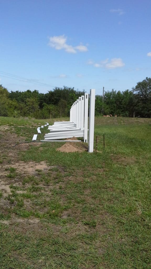 how to build a PVC fence